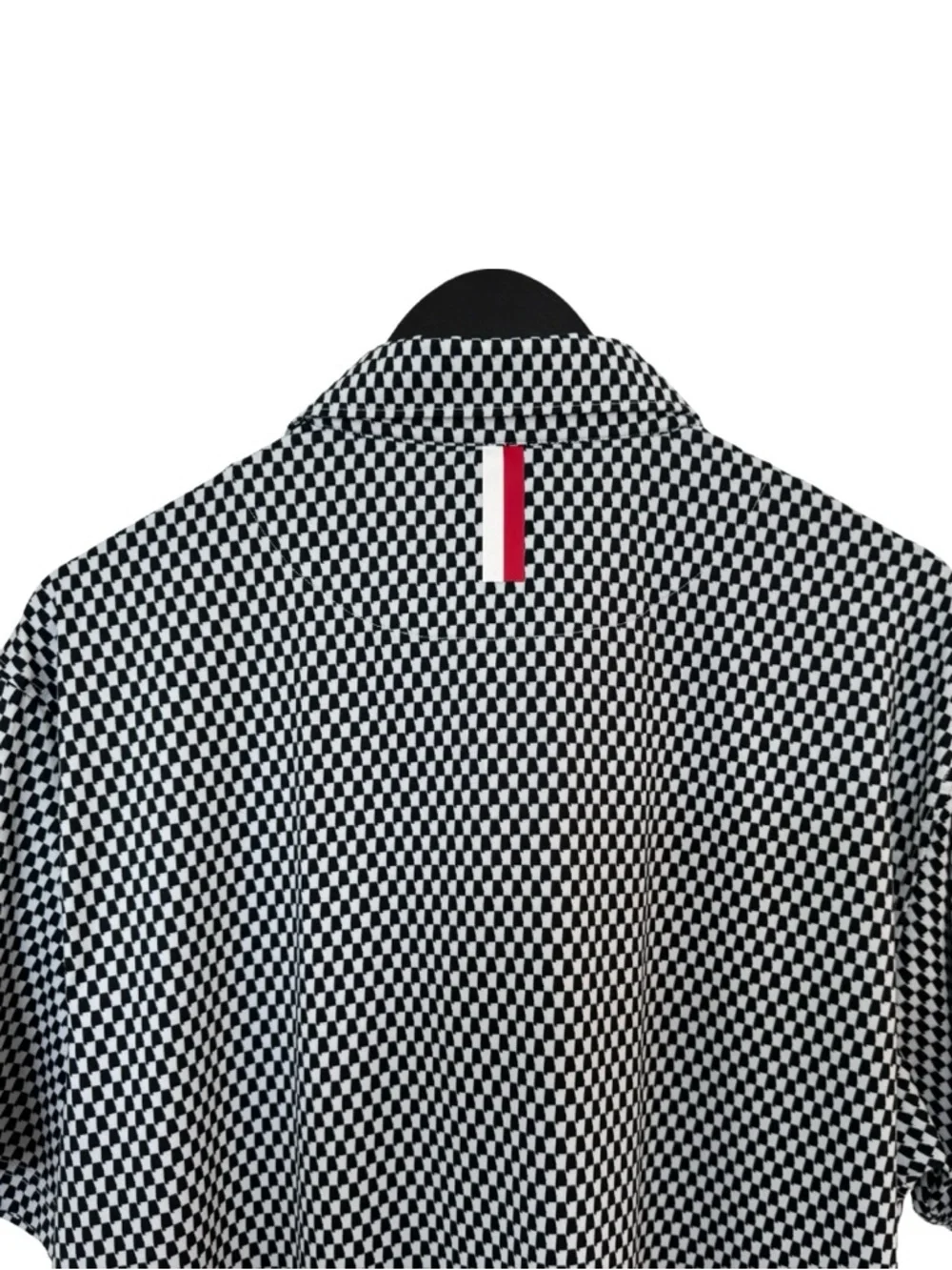 Rhoback Black White Alabama State Print Short Sleeve Performance Golf Polo Large - Picture 5 of 7